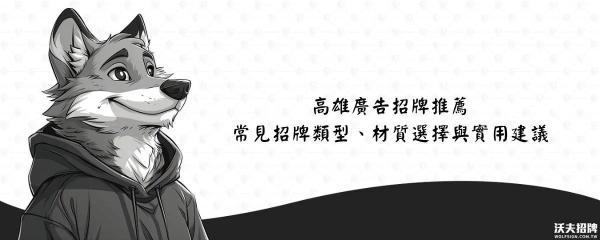 高雄廣告招牌推薦、常見招牌類型、材質選擇與實用建議 v2